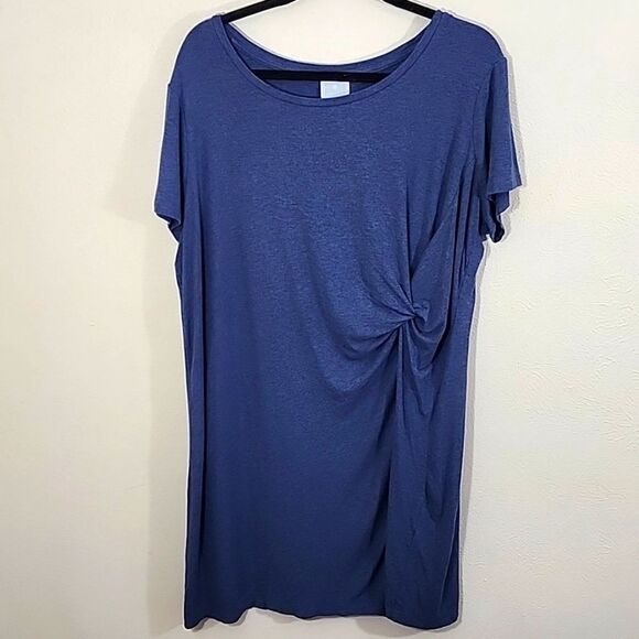 db Sunday blue casual twist knot soft shirt dress size XL - Picture 1 of 10